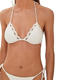 Sea Wanderer Naya Eyelet Triangle Bikini Top