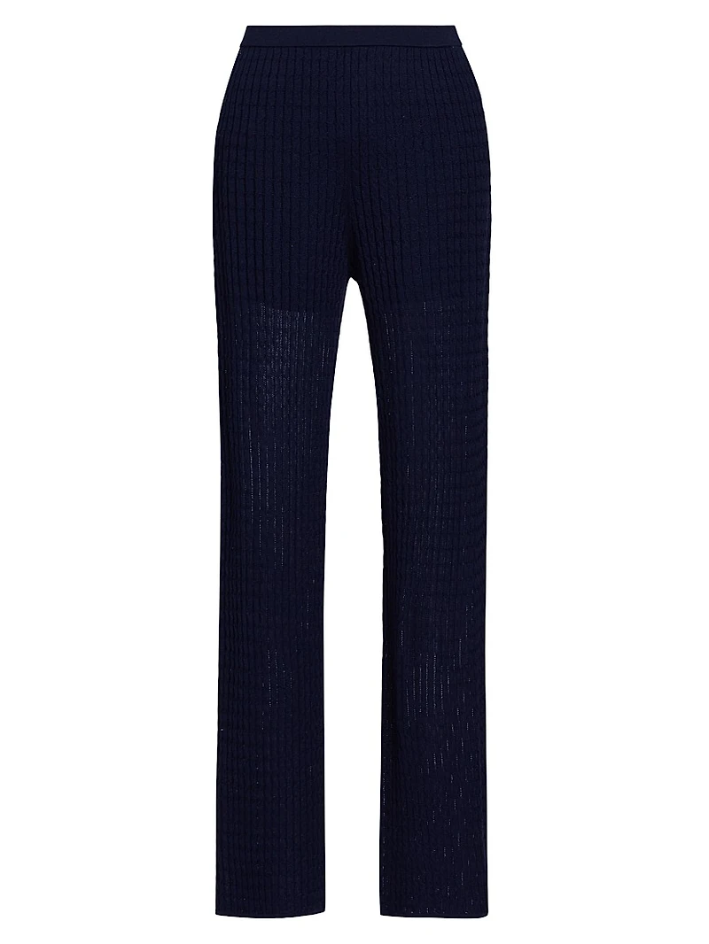 Cable Pointelle Pants