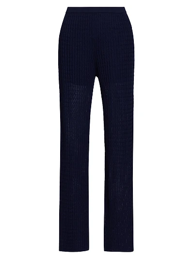 Cable Pointelle Pants