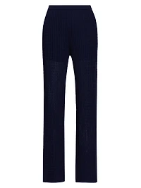 Cable Pointelle Pants