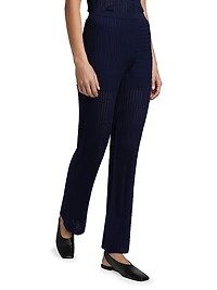 Cable Pointelle Pants