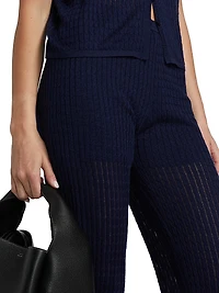 Cable Pointelle Pants