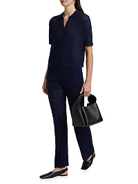 Cable Pointelle Pants