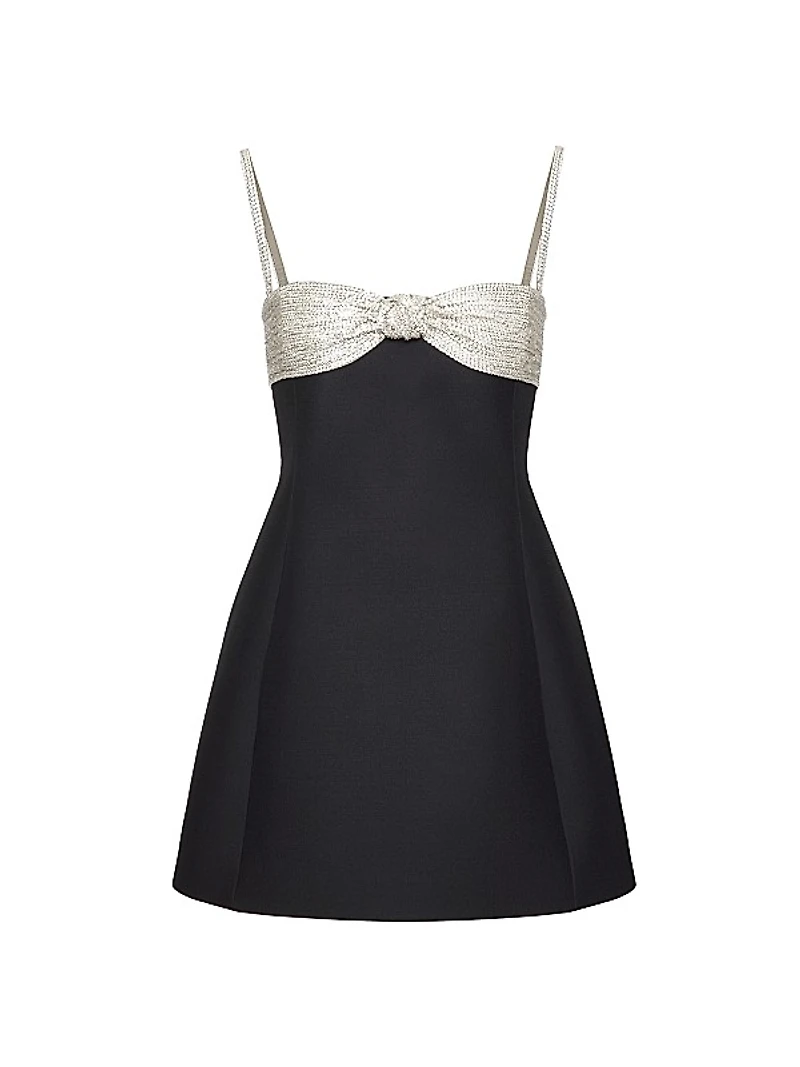 Embroidered Crepe Couture Dress