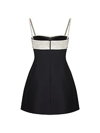 Embroidered Crepe Couture Dress
