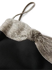 Embroidered Crepe Couture Dress