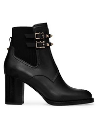 Rockstud 70MM Calfskin Ankle Boots