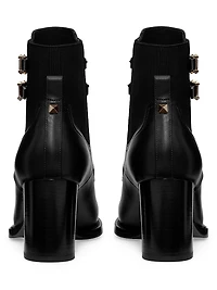 Rockstud 70MM Calfskin Ankle Boots