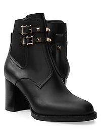 Rockstud 70MM Calfskin Ankle Boots