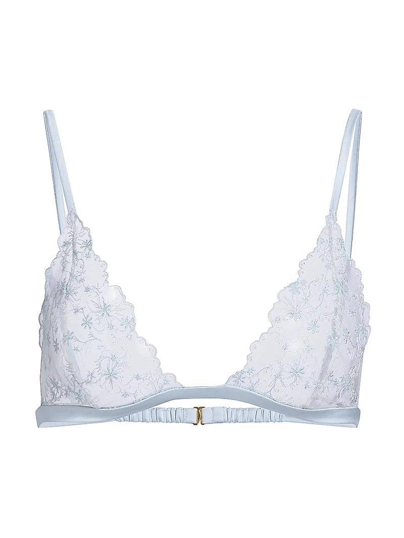 Mathilde Embroidered Soft Triangle Bra