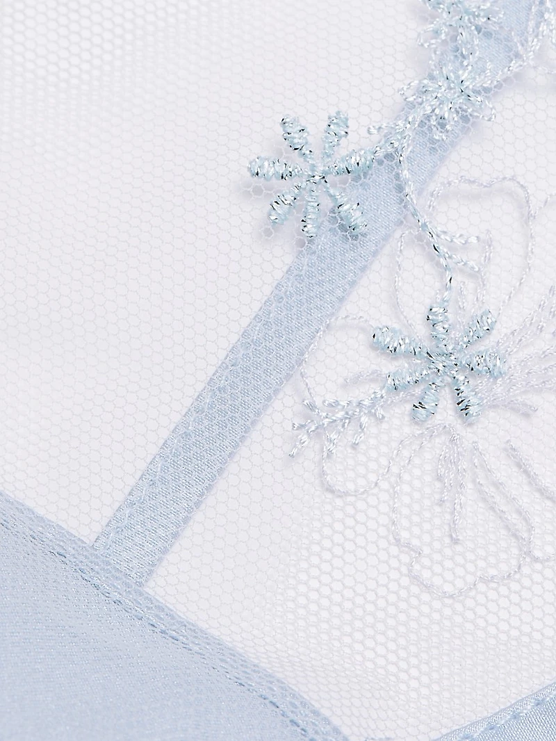 Mathilde Embroidered Lace G-String