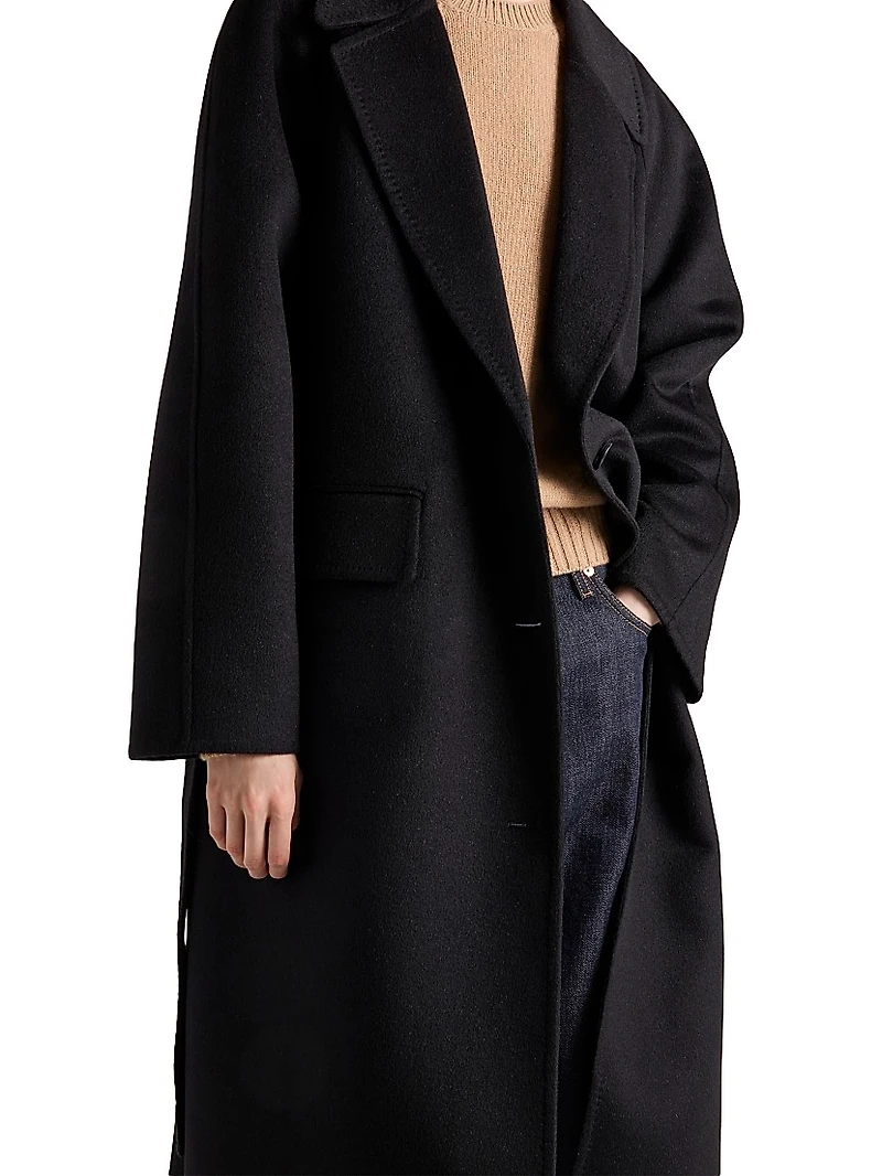Single-Breasted Cashgora Coat