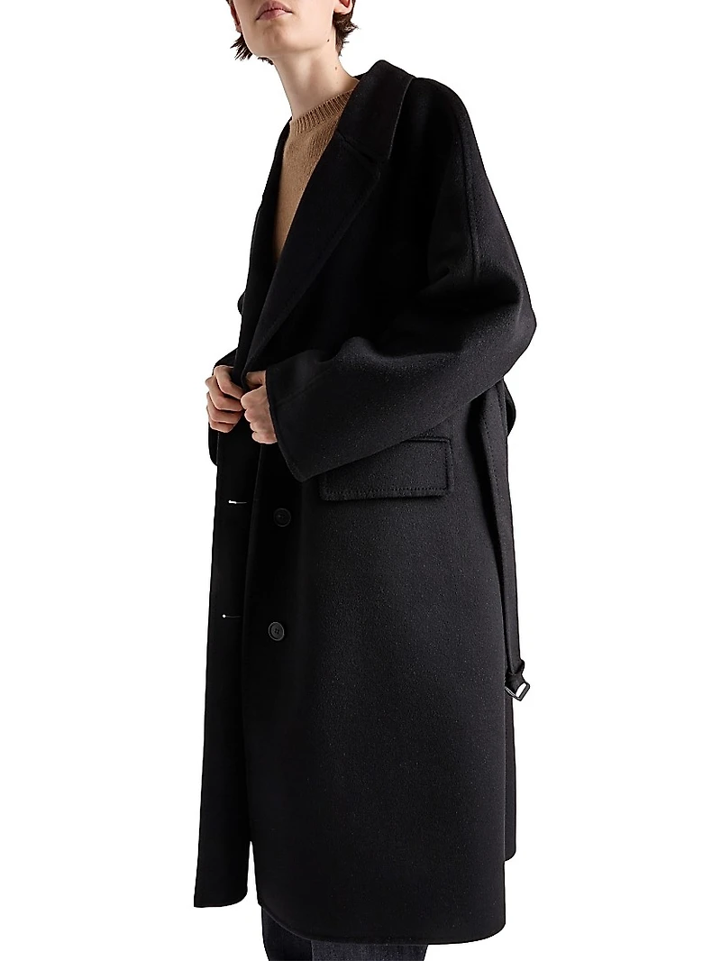 Single-Breasted Cashgora Coat