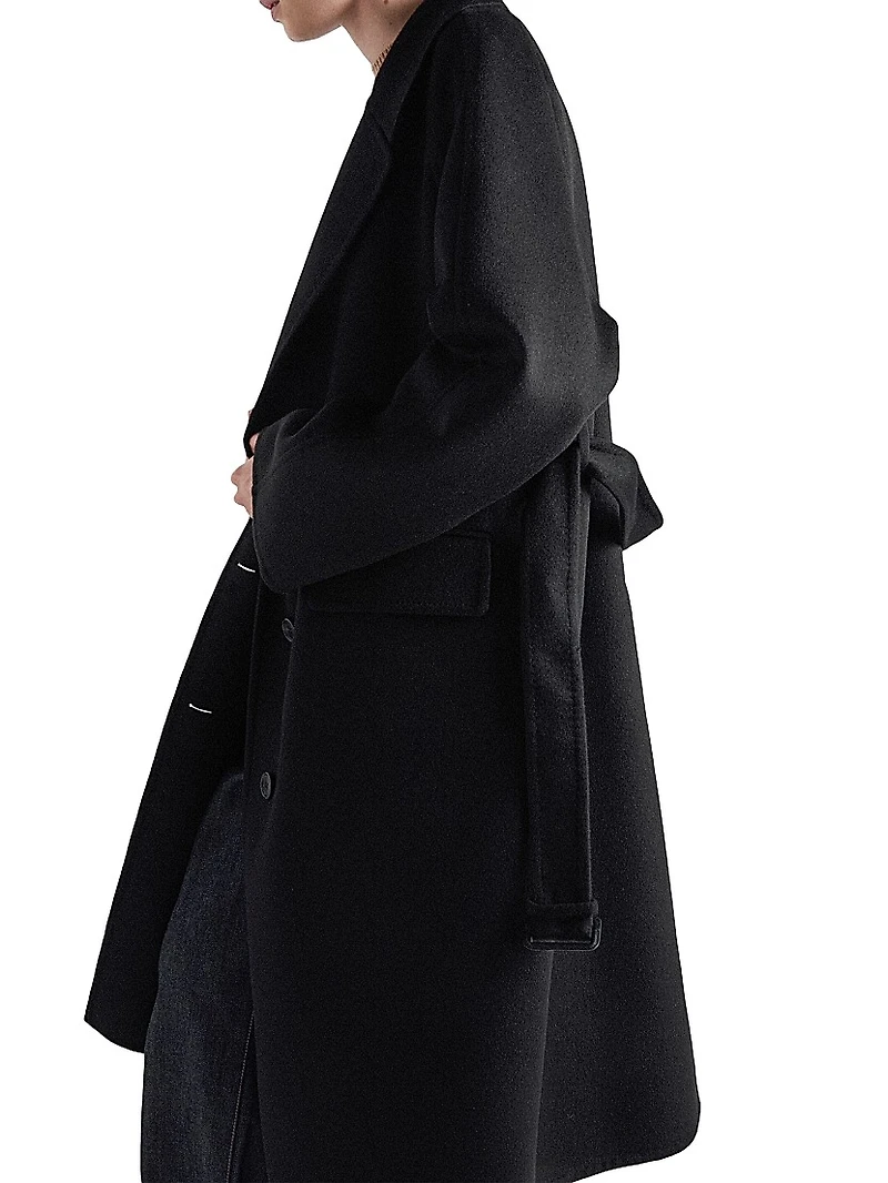 Single-Breasted Cashgora Coat