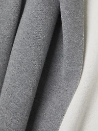 Cotton-Cashmere Reversible Hooded Coatigan