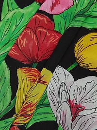 Tulip Rosette Ruffle Maxi Dress