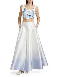 Cragiburne Ombré A-Line Maxi Skirt