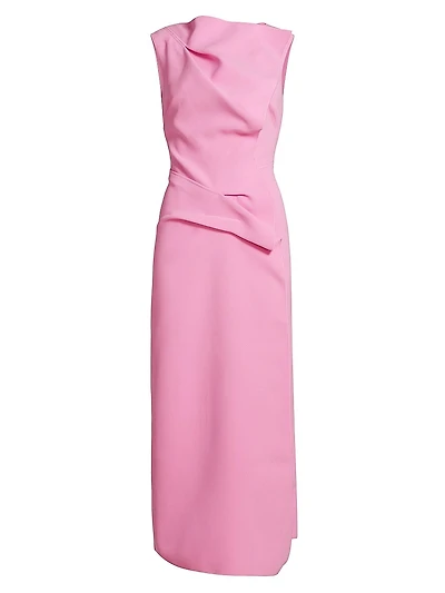 Normanhill Petal Sleeveless Midi-Dress