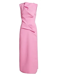 Normanhill Petal Sleeveless Midi-Dress