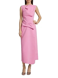 Normanhill Petal Sleeveless Midi-Dress