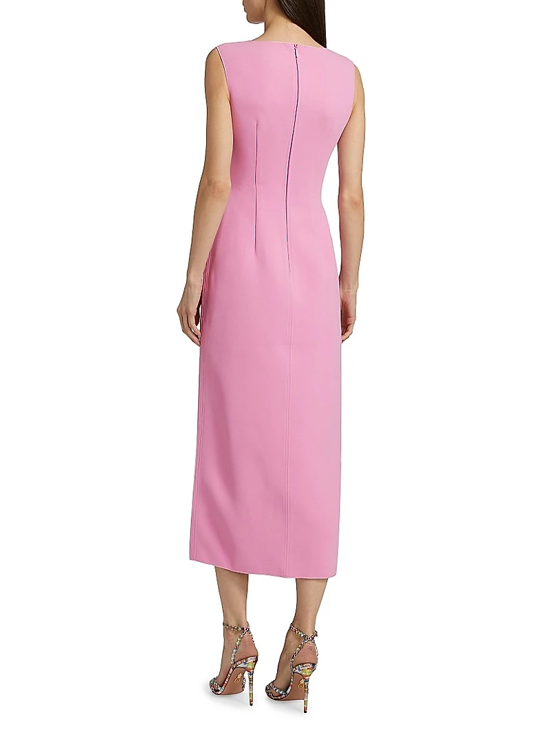 Normanhill Petal Sleeveless Midi-Dress