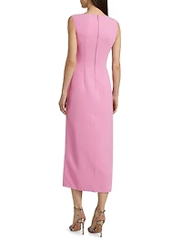 Normanhill Petal Sleeveless Midi-Dress