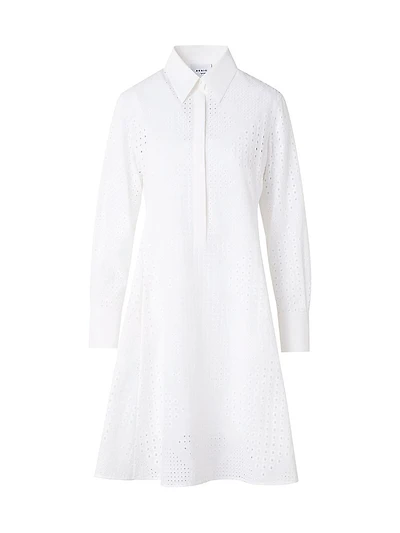 Poplin Diamond Eyelet Shirtdress
