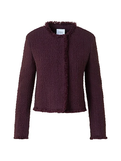Tweed Round Neck Jacket
