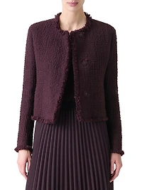Tweed Round Neck Jacket