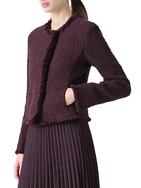 Tweed Round Neck Jacket