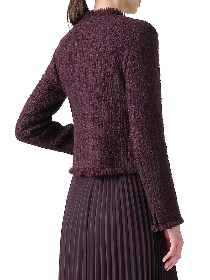 Tweed Round Neck Jacket