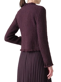 Tweed Round Neck Jacket