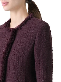 Tweed Round Neck Jacket