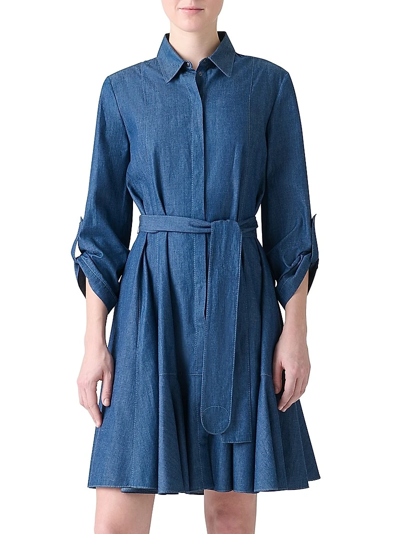 Denim Mini Shirtdress