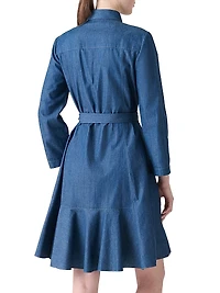Denim Mini Shirtdress
