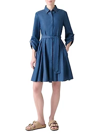 Denim Mini Shirtdress