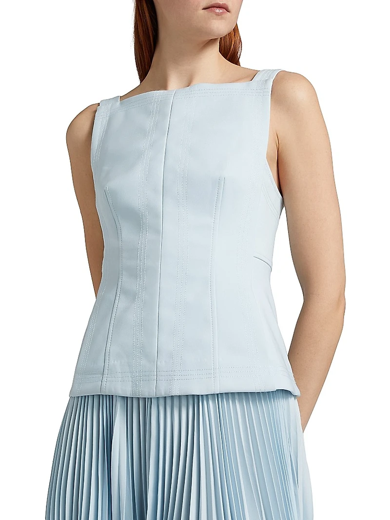 Hollinshill Pleated Sleeveless Maxi Dress