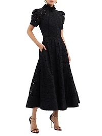 Kitsu Lace Midi Shirtdress