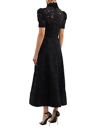 Kitsu Lace Midi Shirtdress