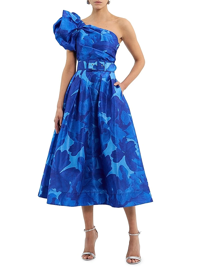 Azula One-Shoulder Midi-Dress