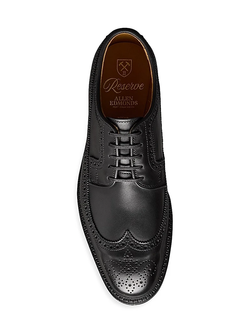 Mason Brogue-Detail Leather Derbys