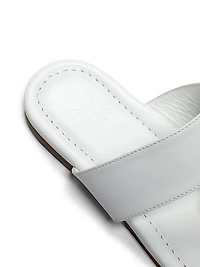 Olivia Leather Flat Sandals