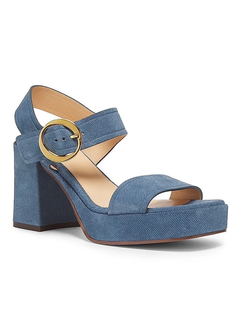 Brianne 90MM Denim Platform Sandals