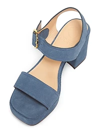 Brianne 90MM Denim Platform Sandals
