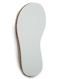 Lily Crisscross Leather Espadrille Sandals