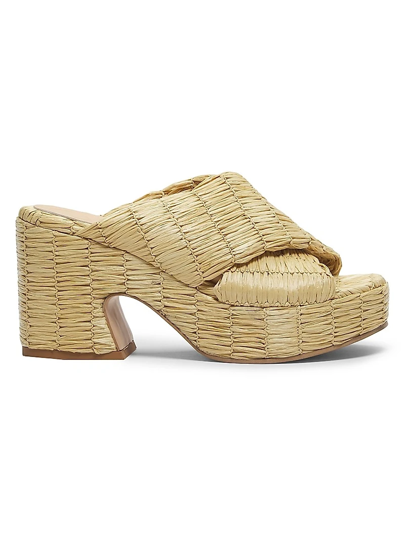 Noa Raffia Platform Sandals