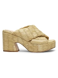 Noa Raffia Platform Sandals