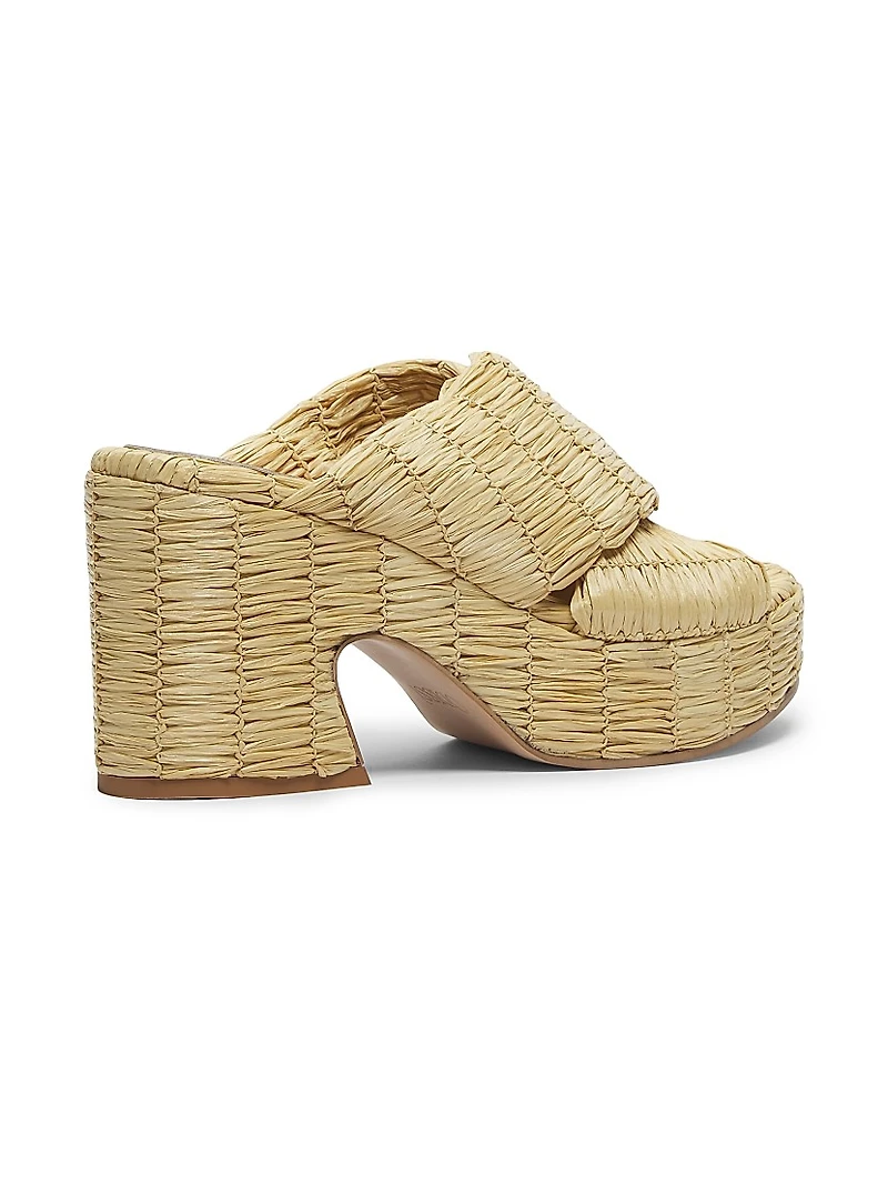 Noa Raffia Platform Sandals