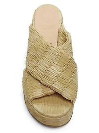 Noa Raffia Platform Sandals