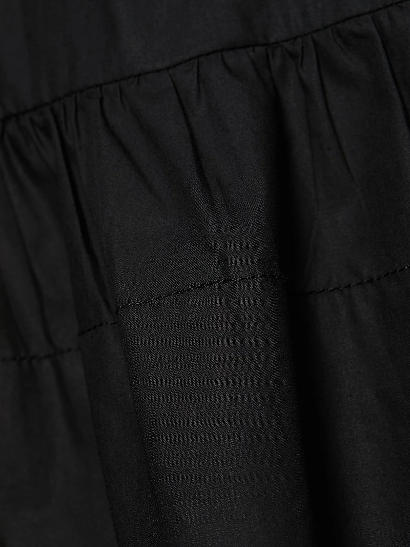 Tie-Front Cotton Blouse